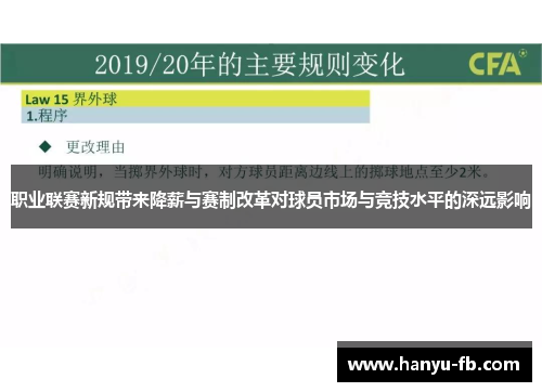 职业联赛新规带来降薪与赛制改革对球员市场与竞技水平的深远影响
