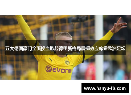 五大德国豪门全面换血掀起德甲新格局震撼效应席卷欧洲足坛